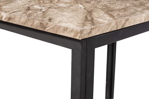 Comedor Tunez Café 4 Sillas Tubular Negro.