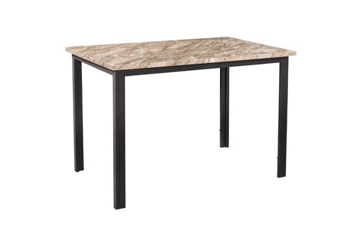 Comedor Tunez Café 4 Sillas Tubular Negro.