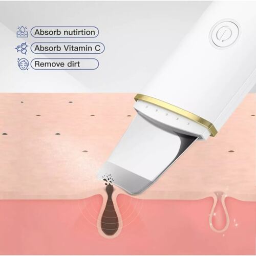Limpiador Facial Peeling Ultrasónico Portatil 