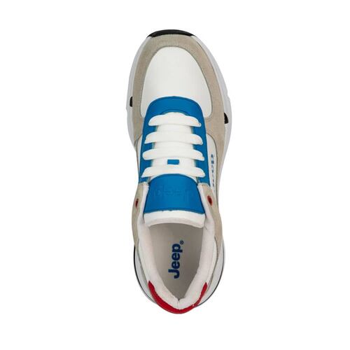 Tenis urbanos color blanco, choclos, marca Jeep, mod. 1106915