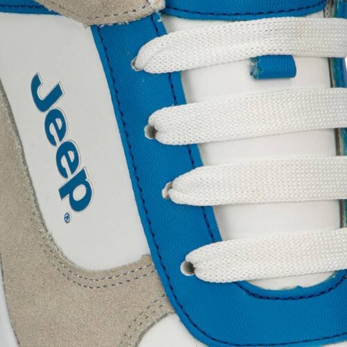Tenis urbanos color blanco, choclos, marca Jeep, mod. 1106915
