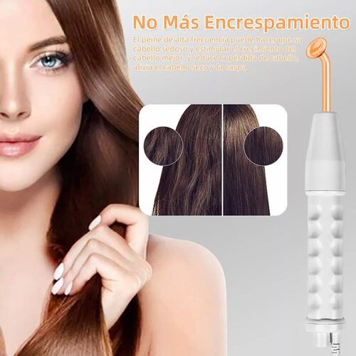 Dispositivo facial de alta frecuencia para limpiar la piel, evitar arrugas y apoyo a crecimiento de cabello.