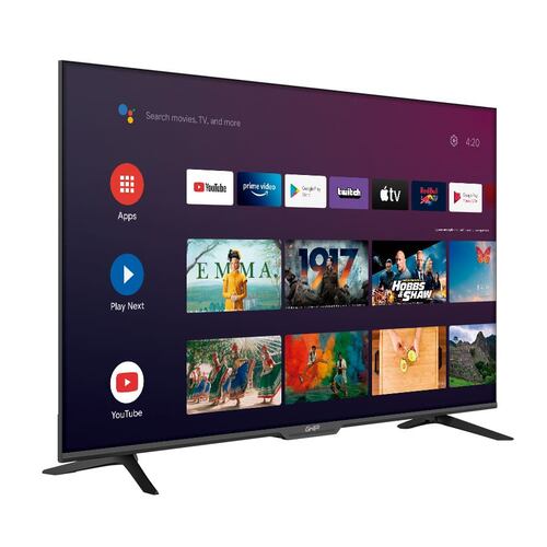 Televisión de 55'' Ghia G55ATV22, 4K Ultra HD, Smart Android TV, Negro.