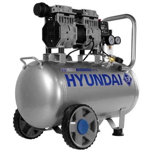 Compresor Electrico 1 Hp Hyundai 50 Litros 110v-60hz - HYK2550