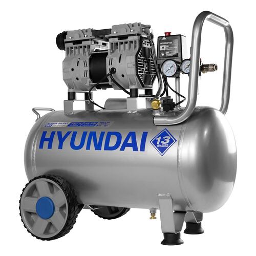 Compresor Electrico 1 Hp Hyundai 50 Litros 110v-60hz - HYK2550