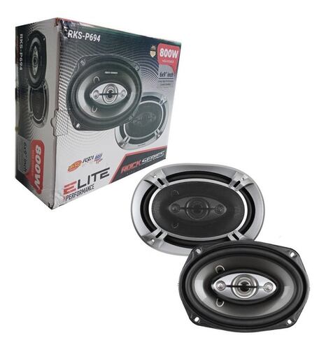 Bocinas Coaxiales Rock Series RKS-P694 280 Watts 6x9 Pulgadas 4 Vías 70 Watts RMS.