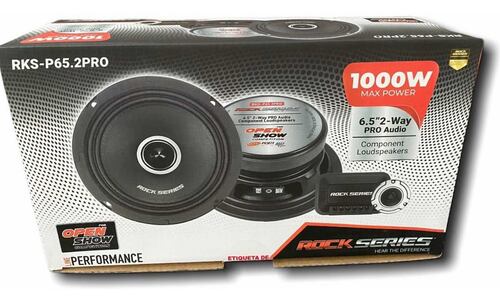 Set De Medios Profesional Rock Series RKS-P65.2PRO 1000 Watts Open Show 2 Vías Performance Series.