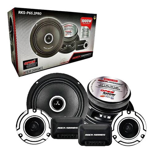 Set De Medios Profesional Rock Series RKS-P65.2PRO 1000 Watts Open Show 2 Vías Performance Series.