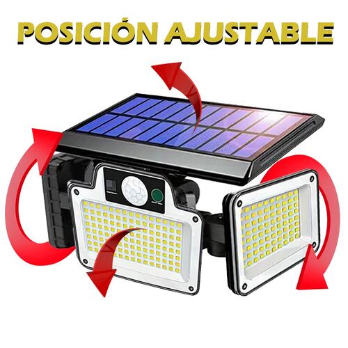 Lámpara Led Solar Suburbana Luminaria Alumbrado Sensor Modos