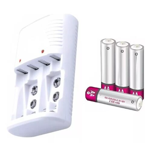 Cargador De Baterias 4 Pilas Aa Recargables 2500ma Mc-700