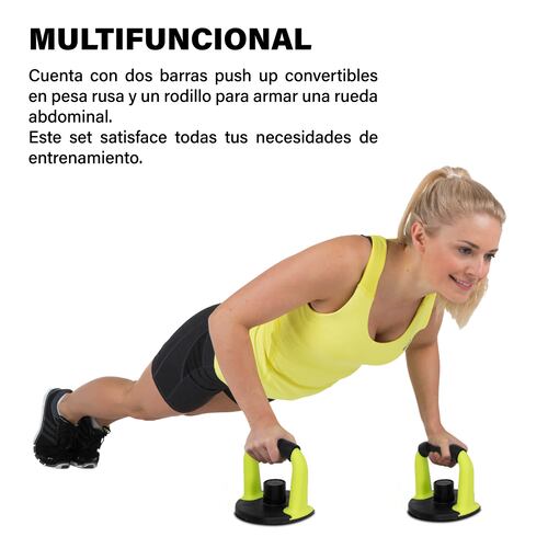 Altera 20 KG Set de Pesas y Mancuernas Cemento 6 en 1 Ajustables con Varilla de Conexión y Discos de Pesas Ejercicio en Casa Gimnasio.