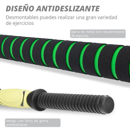 Altera 20 KG Set de Pesas y Mancuernas Cemento 6 en 1 Ajustables con Varilla de Conexión y Discos de Pesas Ejercicio en Casa Gimnasio.