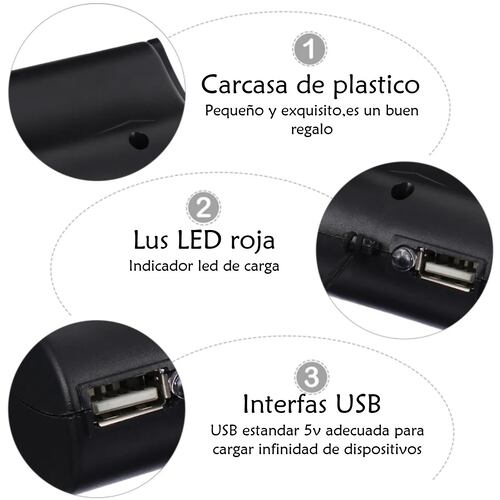 Generador mano USB cargador portátil Banco energía Camping exteriores eléctricos viaje Manual