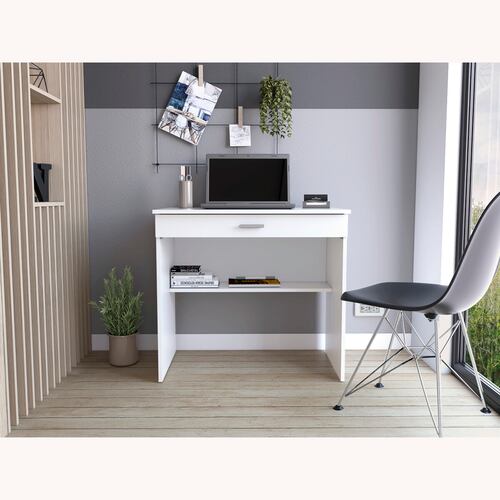 ESCRITORIO ARMABLE 80C COLOR BLANCO EXCELSIOR.