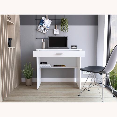 ESCRITORIO ARMABLE 80C COLOR BLANCO EXCELSIOR.