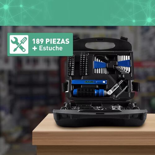 Set De Herramientas Manuales Gadnic Kit Estuche 189 Piezas