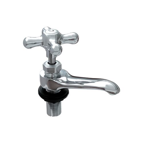  Llave para lavabo de ABS y Rosca de Zinc, Llave Cromada Monomando Para Lavamanos (Sin Mezcla de Agua Fría y Caliente).