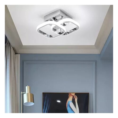 Lámpara Techo Moderna Baño Regulable Lampara Colgante 3 Tone gris 