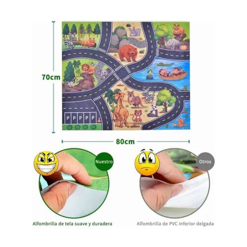 Juguetes Para Niños, Juguetes De Animales Con Mapas 60 Pzs