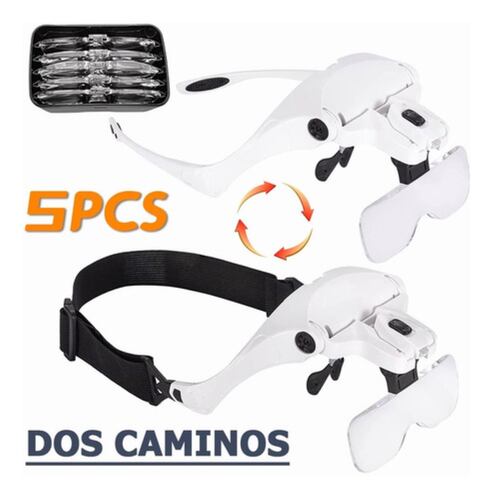 Lentes Lupa Luz Led,pestañas,microblading,dental, Depilación 