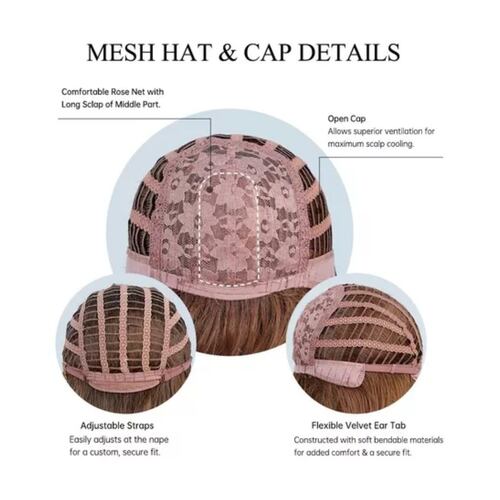 Peluca Para Mujer Rubia Flequillo Natural Bob Recto Cosplay RUBIO