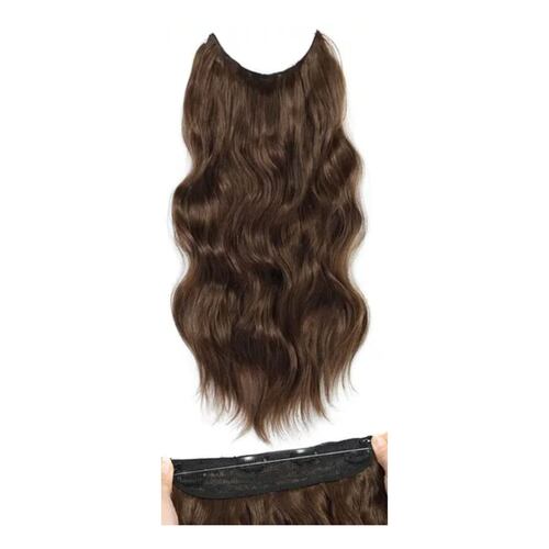 Extensiones De Cabello Cortinas Kanekalon Grapas Marrón oscuro