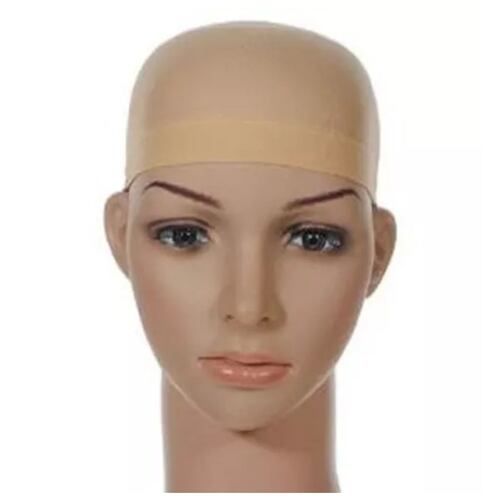 Malla Red Gorro Cofia Cabello Peluca Color Carne 12*2 Piezas BEIGE