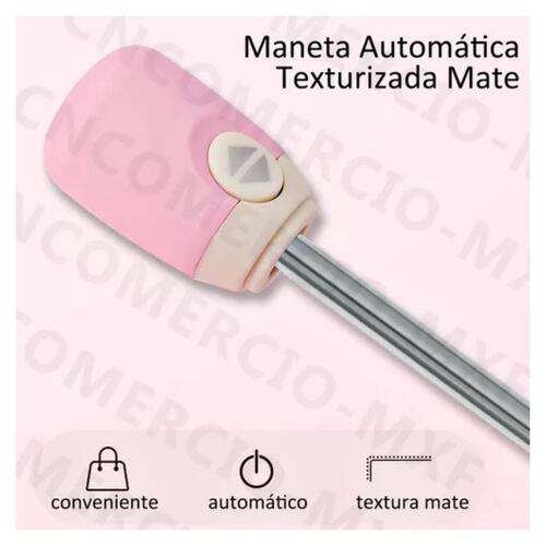 Paraguas Sombrilla Infantil, Automático Para Niño Y Niña Color:6 rosa osos