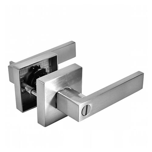 Cerradura Baño Niquel Satinado Llave Puntos Castelli Yale