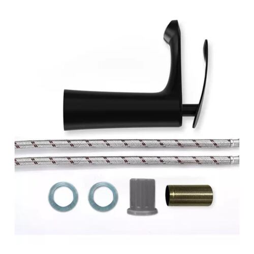 Llave Para Lavabo Monomando Mezclador Grifo Negro Mate negro