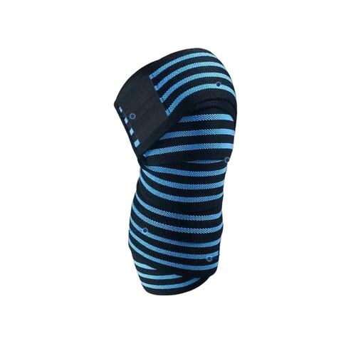 Rodillera Elastica Vendas 1 Par Bandas Deportiva Rodilla Gym azul/negro