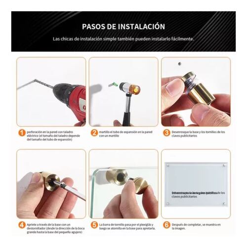 20 Pcs De Chapetones De 25 X 25 Mm Para Montaje De Herrajes negro