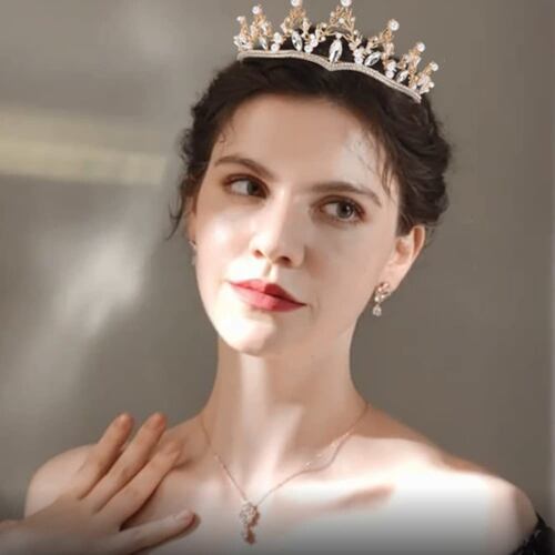 Accesorios Para Novias Deademas Mujer Tiara dorado