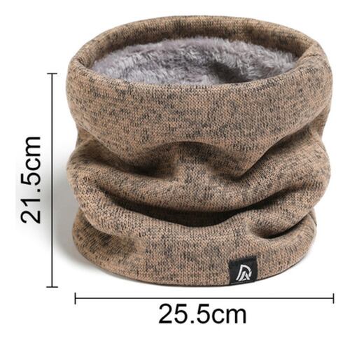 Bufanda Cuello Invierno Frío De Unisex Caballero Termico caqui