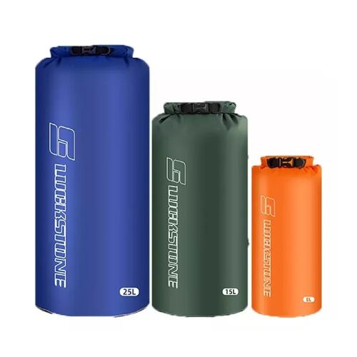 Kit Mochila De Bolsa Seca Impermeable Para Campin 3 Pcs