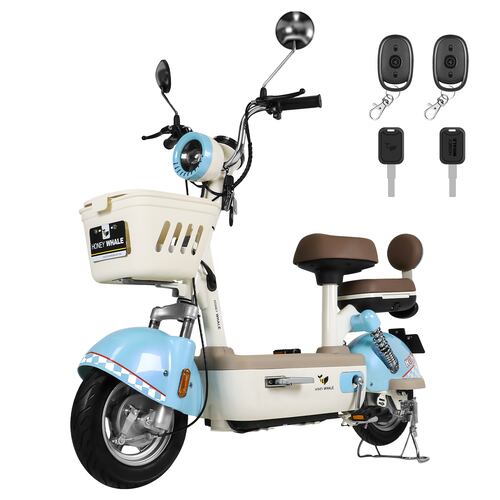 Motobici Eléctrica Honey Whale U4S Azul.