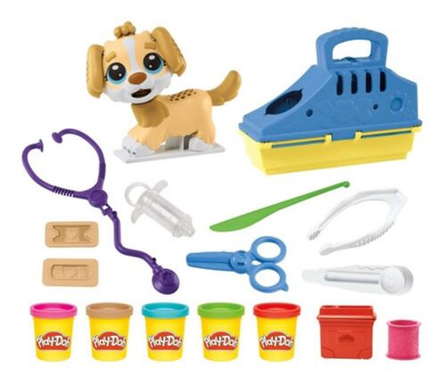 Set De Masas Hasbro Play-doh Veterinario Con Accesorios +3 