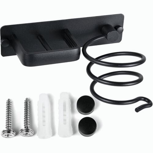 Soporte Para Secadora Plancha Pelo Alisador Baño Montaje NEGRO