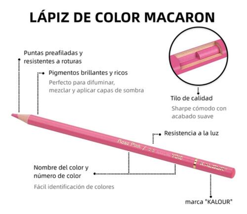 Set 50 Lápices Dibujo Colores Y Estuche Profesional Artista ROSA