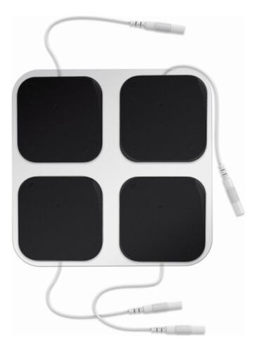 100 Electrodos Para Electroestimulador Tens De 5x5cm NEGRO
