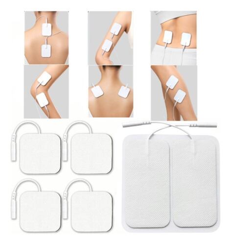 50 Electrodos Parches Para Electroestimulador  Blanco