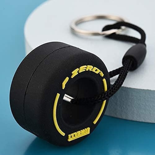 Llaveros F1 Formula 1 Pirelli Llavero Llanta (kit 6 Piezas) NEGRO.