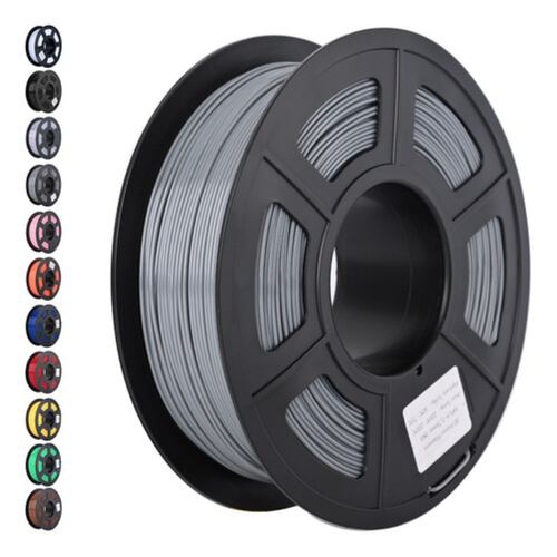 Filamento Pla 1,75mm Precisión Dimensional +/- 0,02mm 1kg gris