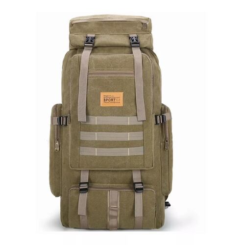 Mochila Táctica Militar Impermeable De 80l Caki