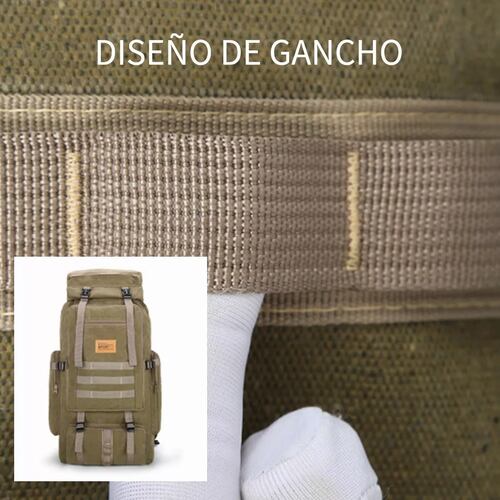 Mochila Táctica Militar Impermeable De 80l Caki