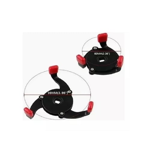 Llave Quita Filtro Aceite Ajustable Universal 3 Mordazas