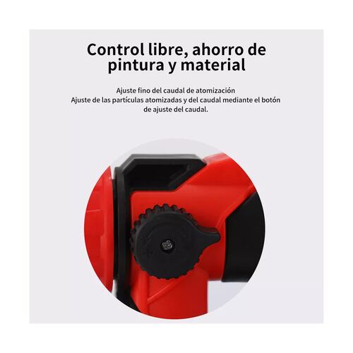 Pulverizador Inalámbrico De Batería De Litio 4000mah, 900ml Rojo