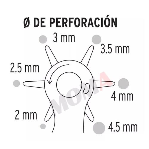 Kit Pinza Sacabocados Ojilladora Perforadora Para Cinturón