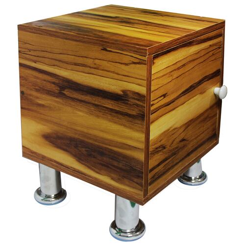Buro Recamara Mueble Incluye Luz Led Moderno Envio Ensamblado Color Madera.