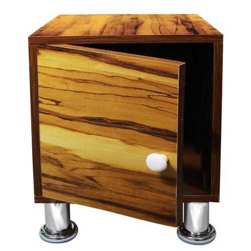 Buro Recamara Luz Led Mueble MDF Envio Ensamblado Color Madera